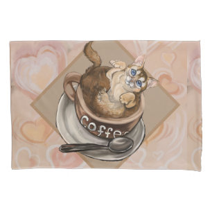Coffee Cat Pillowcase