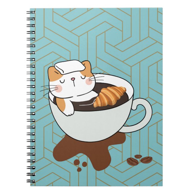 Coffee Cat Spa Notebook (Front)