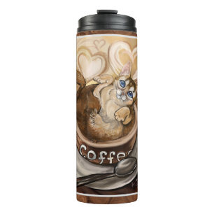 Coffee Cat Thermal Tumbler