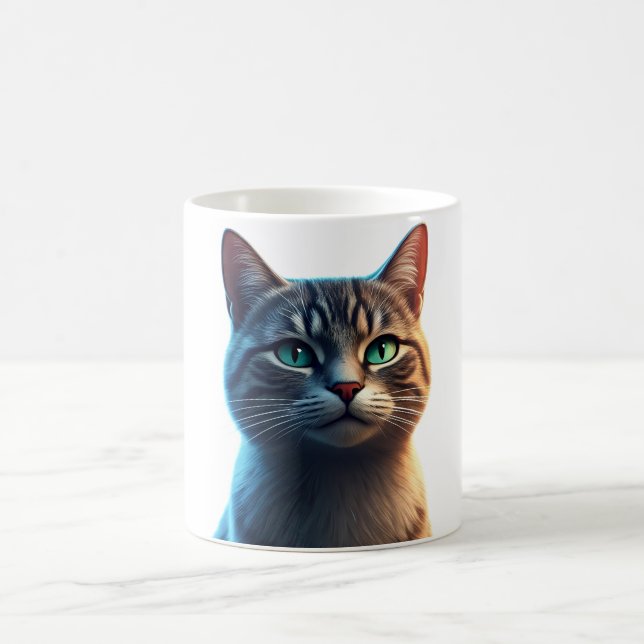 Coffee, Cats and Happiness Coffee Mug (Center)