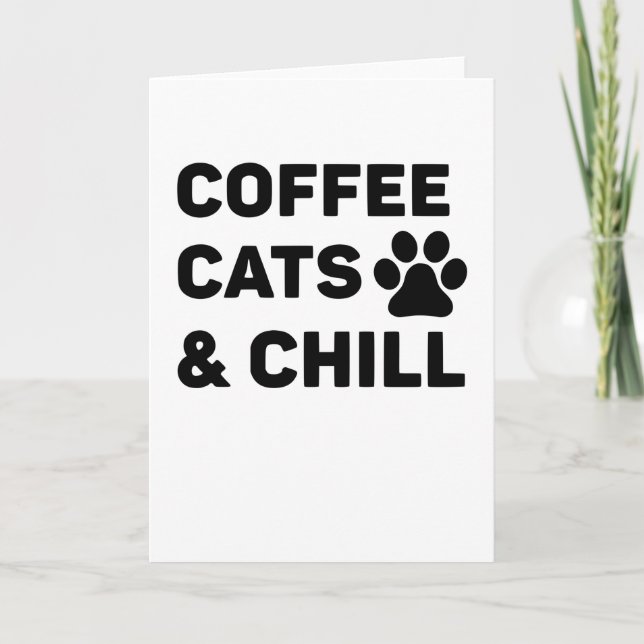 Coffee Cats & Chill Card (Front)