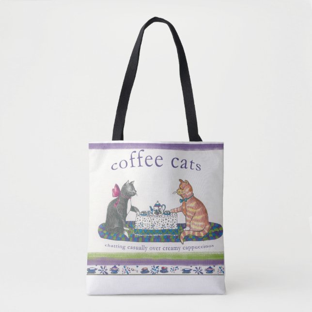Coffee Cats Tote Bag (Front)