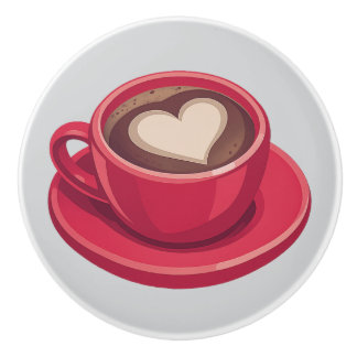 Coffee ceramic knobs