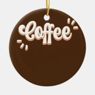 Coffee  ceramic ornament