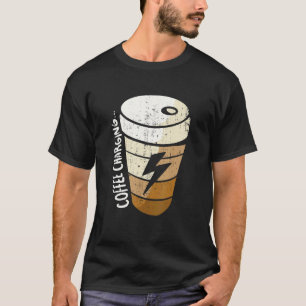 Coffee Charging Mug Cute Coffee Or Tea Or Me Cat T-Shirt