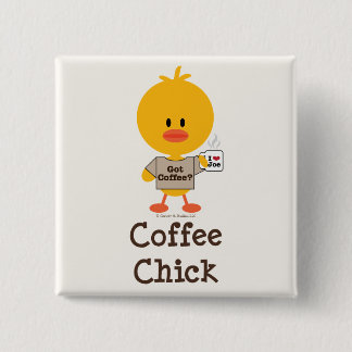 Coffee Chick Button