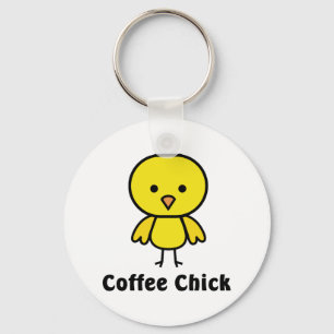 Coffee Chick Keychain