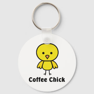 Coffee Chick Keychain