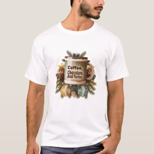 "Coffee, Chocolate and Parties"  T-Shirt