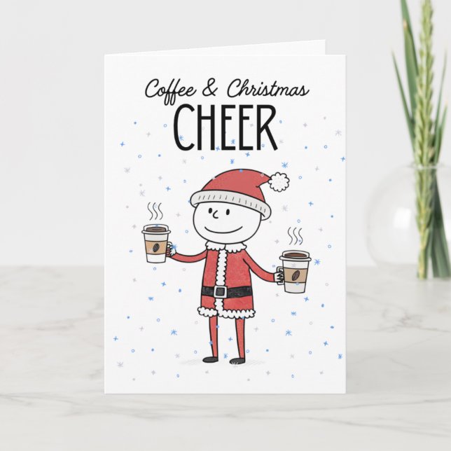 Coffee & Christmas Cheer  Card (Front)