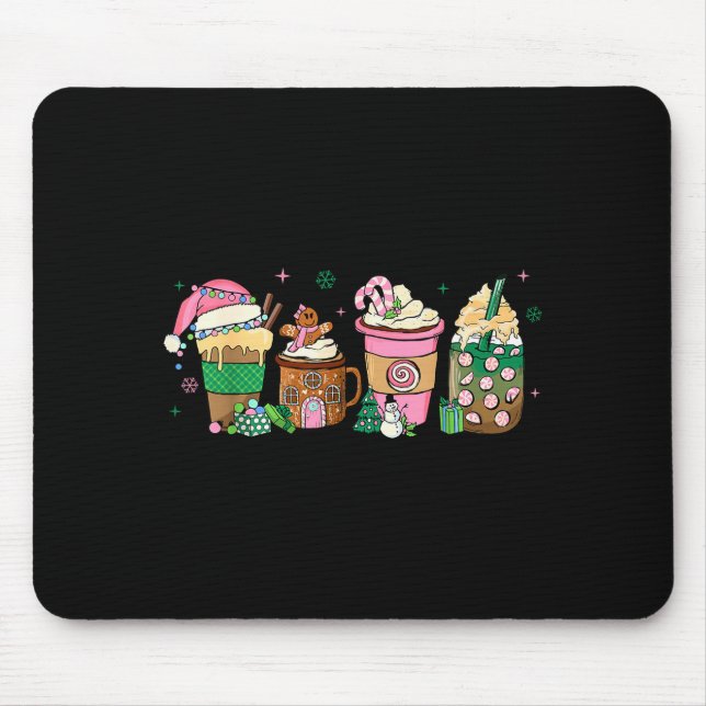 Coffee Christmas Gingerbread Nk Women Latte Cozy W Mouse Pad (Front)