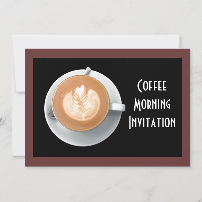 Coffee Circle Invitation Card (Front)