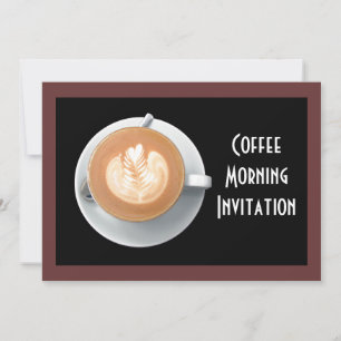 Coffee Circle Invitation Card