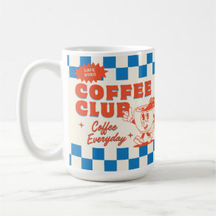 Coffee Club Mug – Cute Cartoon Coffee Cup with Coz
