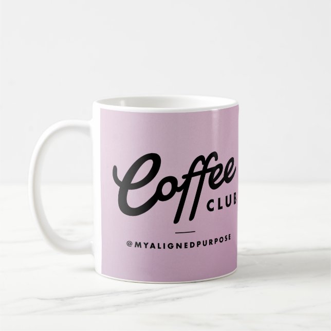 Coffee Club Mug - violet sombre (Gauche)