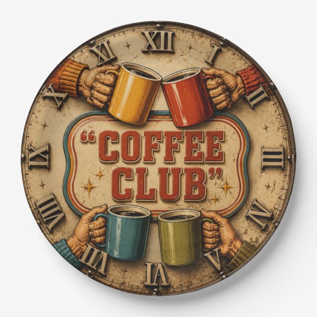 Coffee Club Paper Plate (Front)