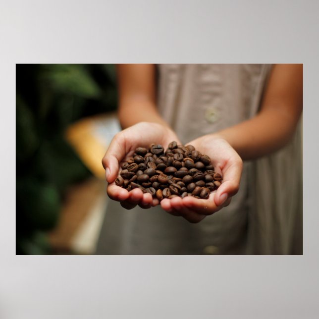 Coffee coffee beans aroma roasted poster (Front)