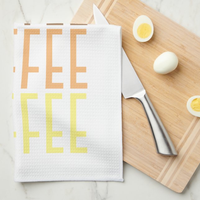 COFFEE COFFEE COFFEE COFFEE   KITCHEN TOWEL (Quarter Fold)