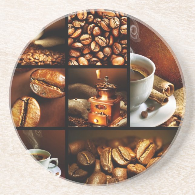 Coffee Collage 2 Coaster (Front)