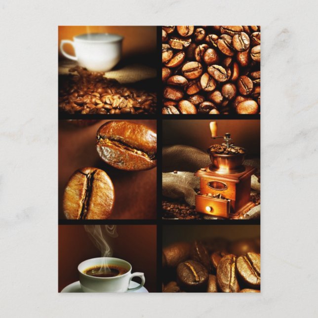 Coffee Collage 2 Postcard (Front)