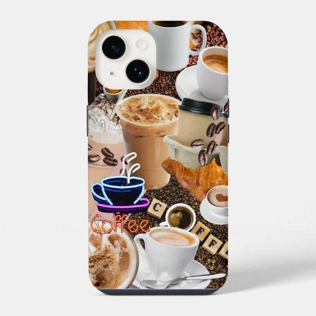 Coffee Collage Phone Case (Back)