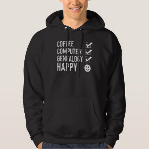 Coffee Computer Genealogy Genealogist Ancestry Lin Hoodie