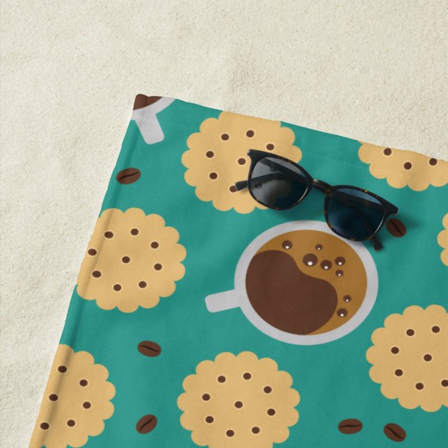 Coffee & Cookies Beach Towel (In Situ)