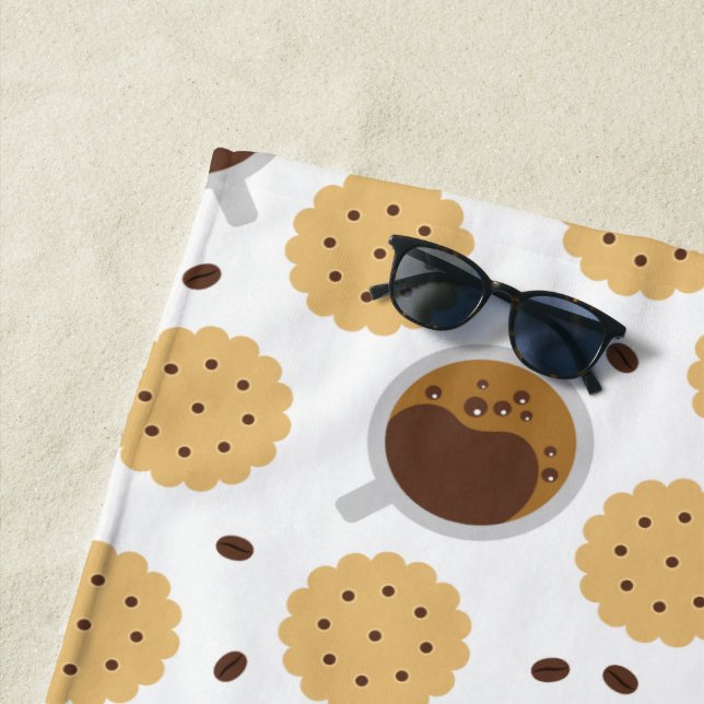 Coffee & Cookies Beach Towel (In Situ)