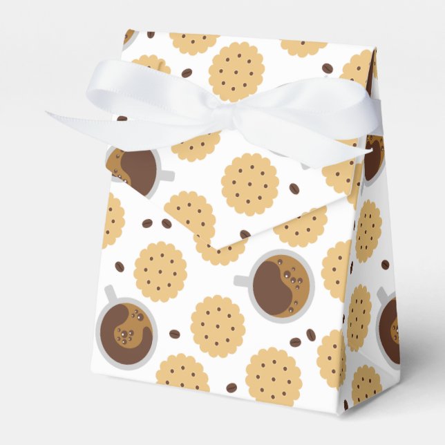 Coffee & Cookies Favor Box (Front Side)