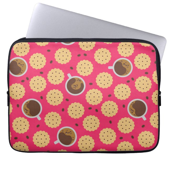 Coffee & Cookies Laptop Sleeve (Front)