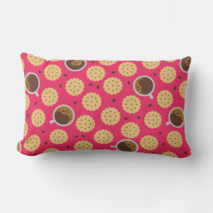 Coffee & Cookies Lumbar Pillow