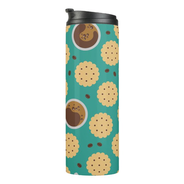 Coffee & Cookies Thermal Tumbler (Rotated Right)