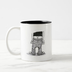 Coffee crack Two-Tone coffee mug