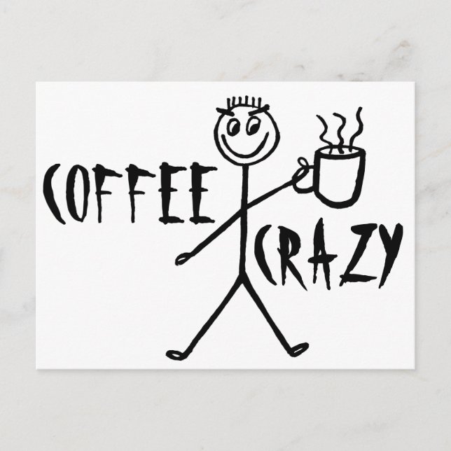Coffee crazy postcards (Front)