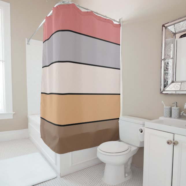 Coffee Cream Grey Dusty Rose On Watercolor Paper (In Situ)