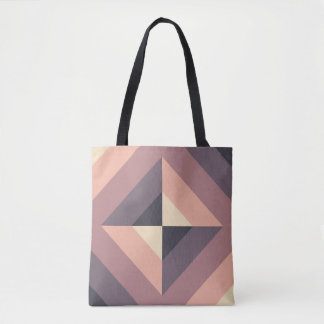 Coffee Cream Pyramid Tote Bag