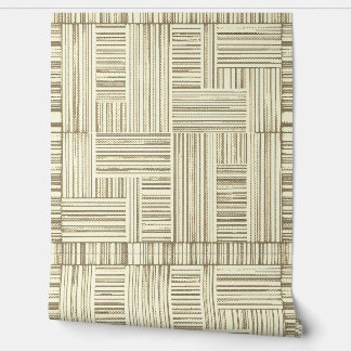 Coffee & Cream Stripes: Peel and Stick  Wallpaper