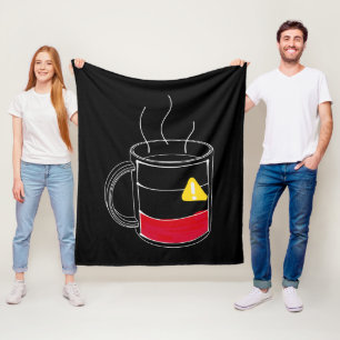 Coffee Critically low Fleece Blanket