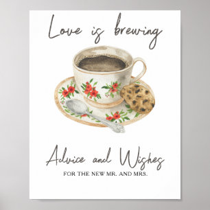 Coffee cup - Advice and Wishes for Newlyweds Poster