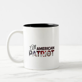 Coffee Cup: All American Patriot Two-Tone Coffee Mug