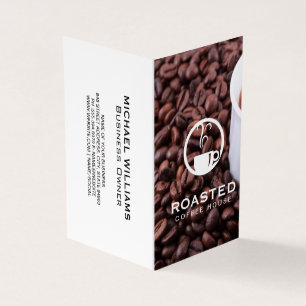 Coffee Cup and Beans Business Card