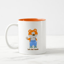 Coffee Cup: Bear "Let's Be Friends"