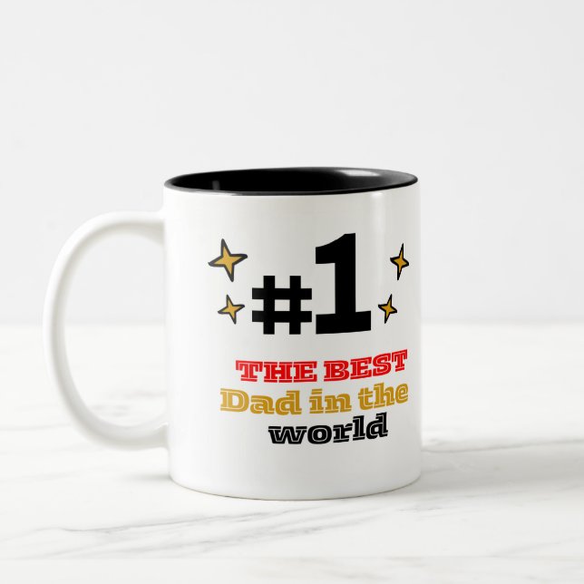 Coffee Cup Best Dad In The World #1 (Left)