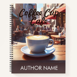 Coffee Cup Cafe Book Cover Inspiration Notebook