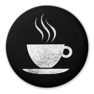 Coffee Cup Ceramic Cabinet Knob