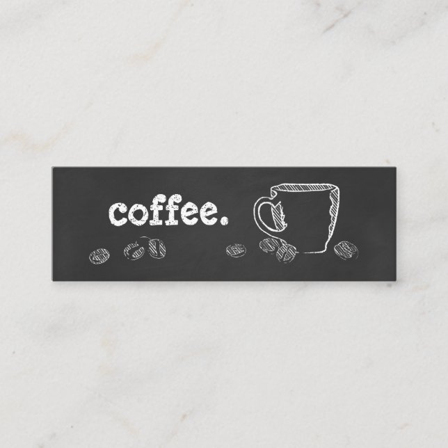 COFFEE CUP CHALK loyalty program Card (Front)
