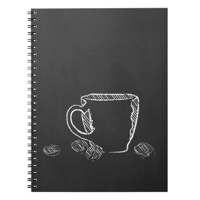 COFFEE CUP CHALK NOTEBOOK (Front)