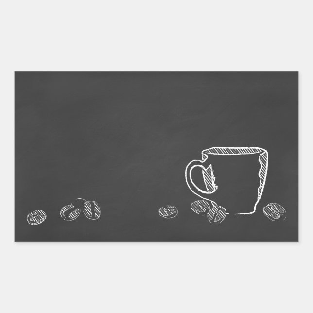 COFFEE CUP CHALK STICKER (Front)