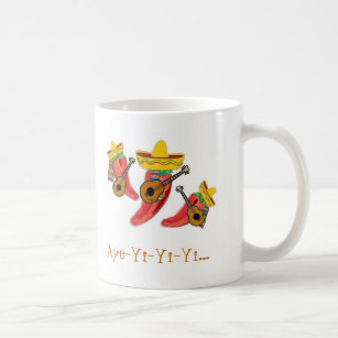 Coffee Cup, Chilli Peppers , Mariachi Band Coffee Mug