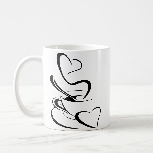 Coffee cup clipart illustration (Left)